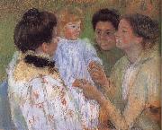 Mary Cassatt, Women complimenting the child